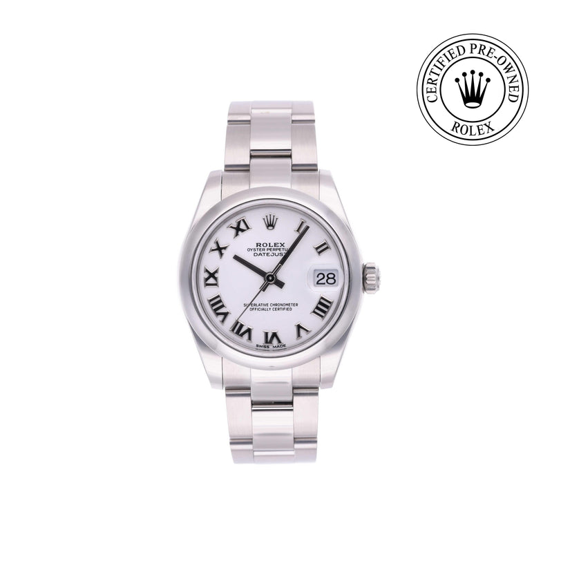 Rolex Certified Pre-owned Lady Datejust M178240-0031 front on white background