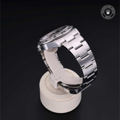 Rolex CPO Explorer M226570 front on white background