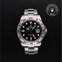 Rolex Certified Pre-owned Explorer M216570-0002 front on black background