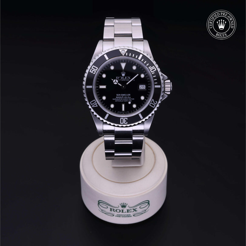 Rolex CPO Sea-Dweller M16600 front on white background