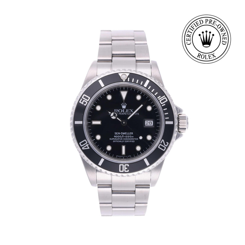 Rolex CPO Sea-Dweller M16600 front on white background