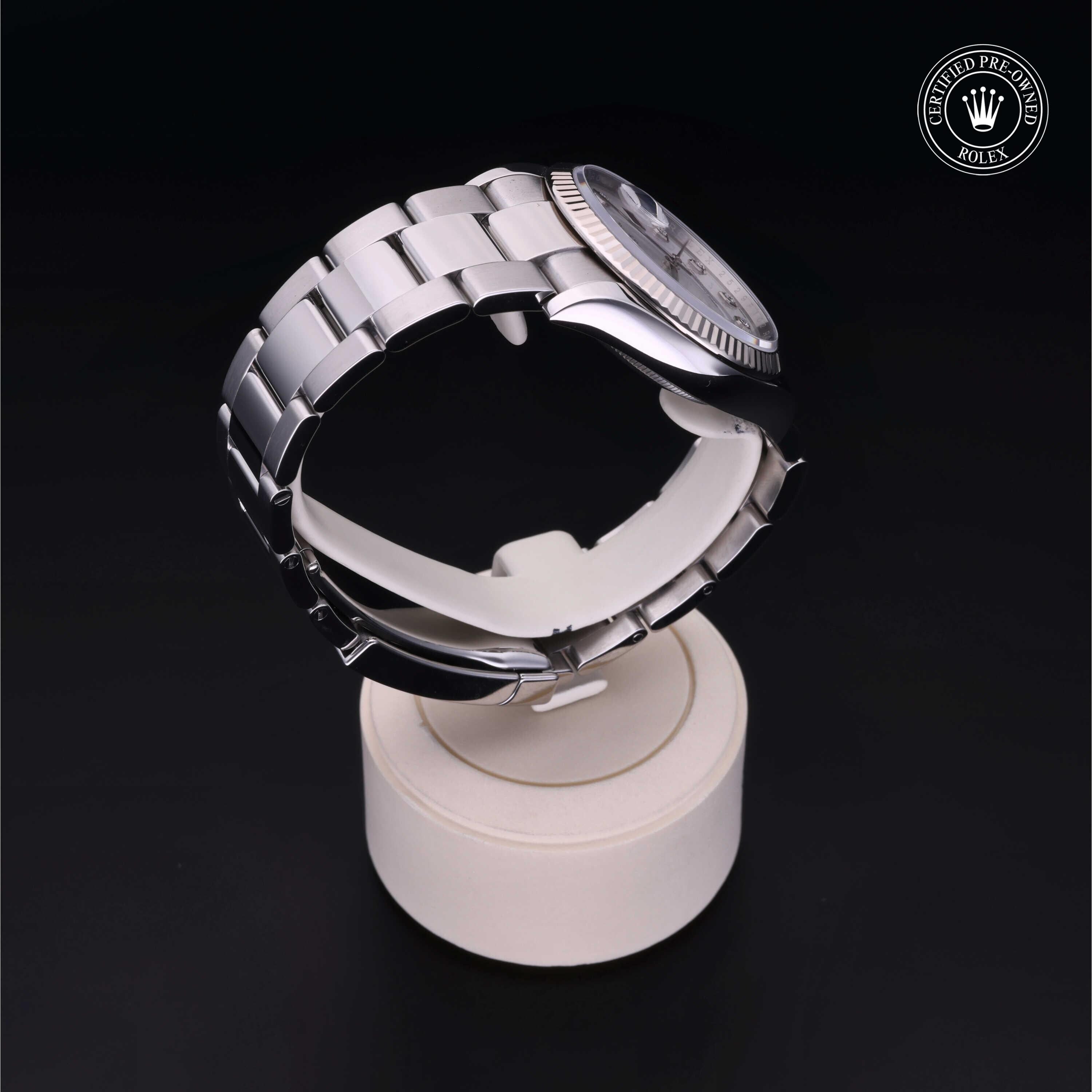 Rolex CPO Datejust M126234 front on white background