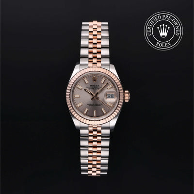 Rolex CPO Lady Datejust M279171 front on white background