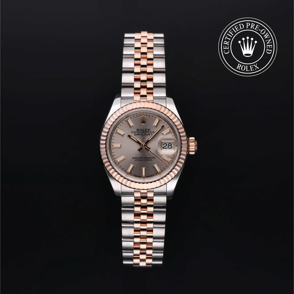 Rolex CPO Lady Datejust M279171 front on white background