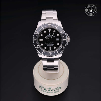 Rolex CPO Sea-Dweller M116600 front on white background