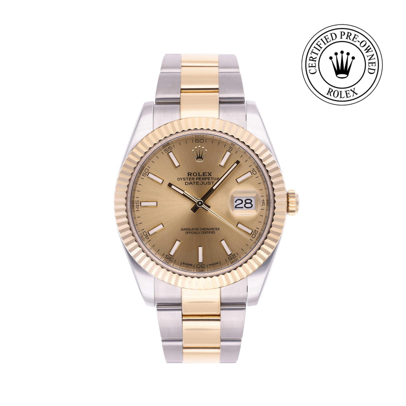 Rolex CPO Datejust M126333 front on white background