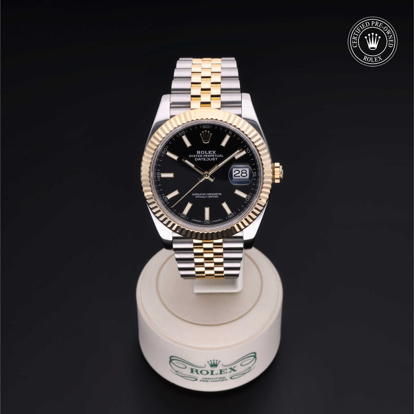 Rolex CPO Datejust M126333 front on white background