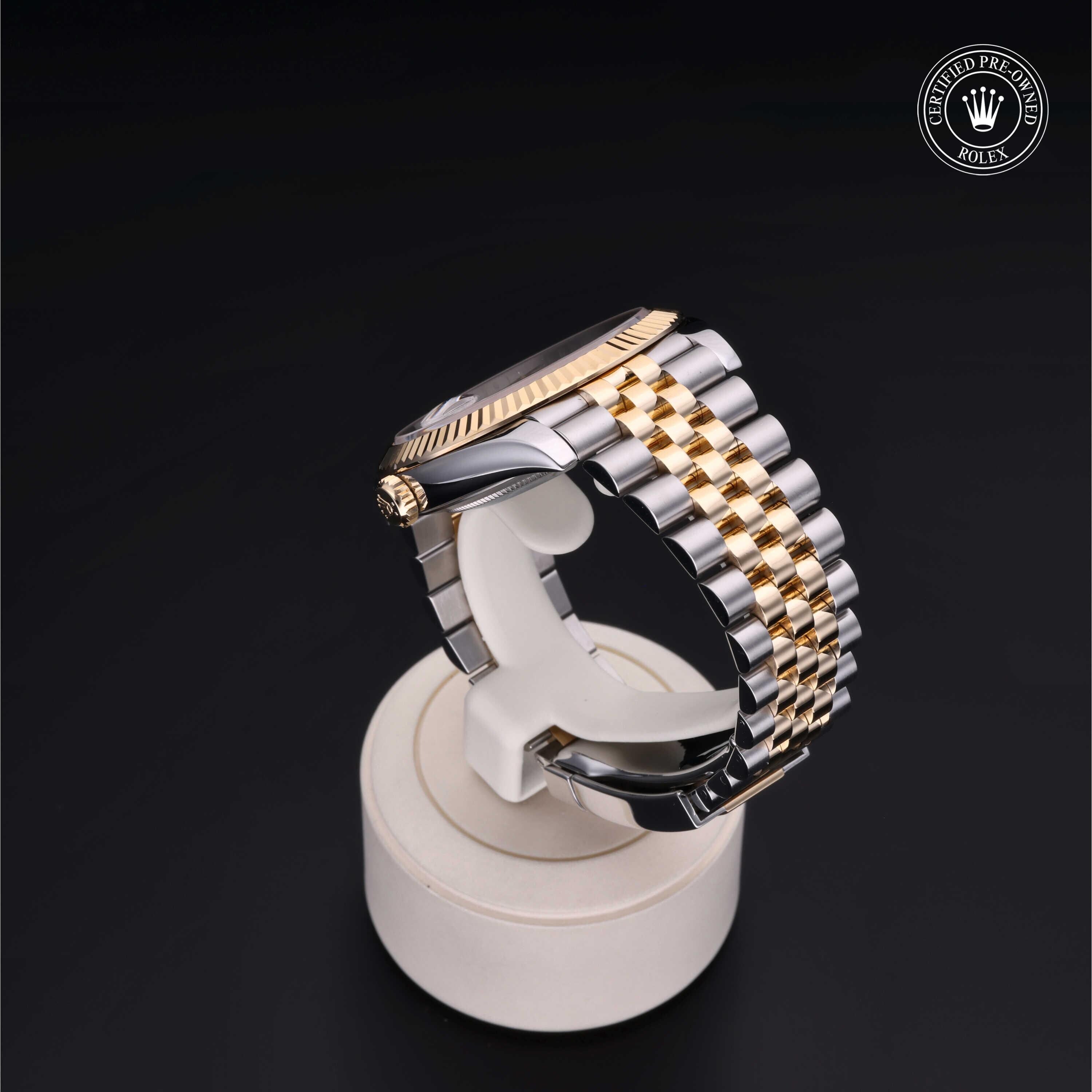 Rolex CPO Datejust M126333 front on white background