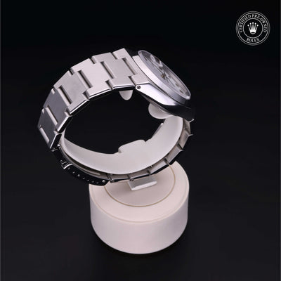 Rolex Certified Pre-owned Datejust M17000-0004 front on black background