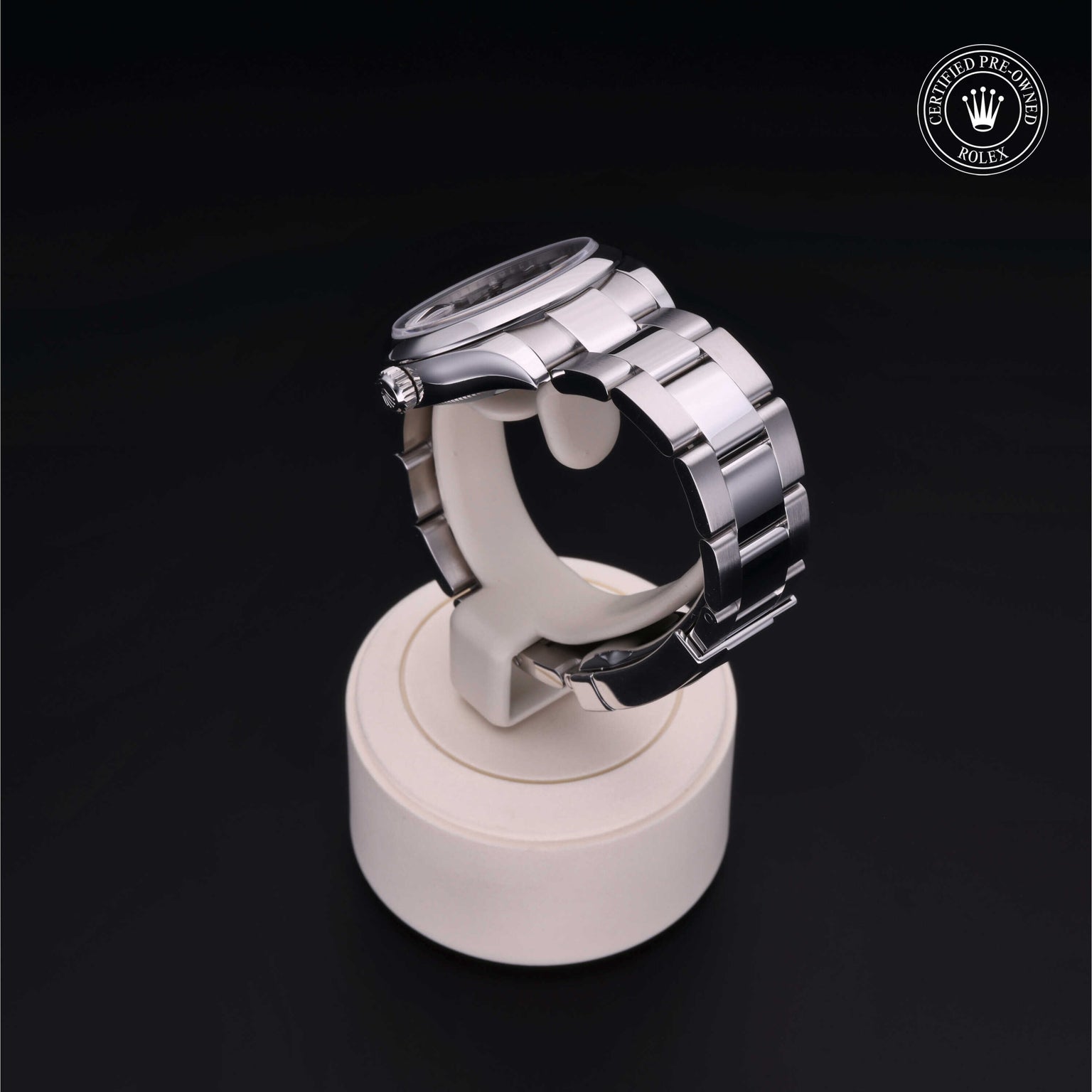 Rolex Certified Pre-owned Lady Datejust M178240-0025 front on black background