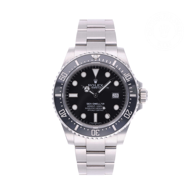 Rolex Certified Pre-owned Sea-Dweller M116600-0003 front on white background