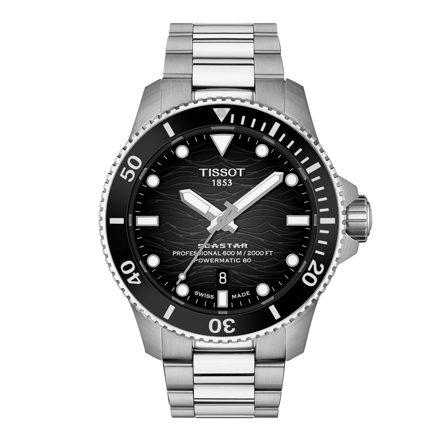 SeaStar 2000 | 44mm, Stainless Steel, Black Dial