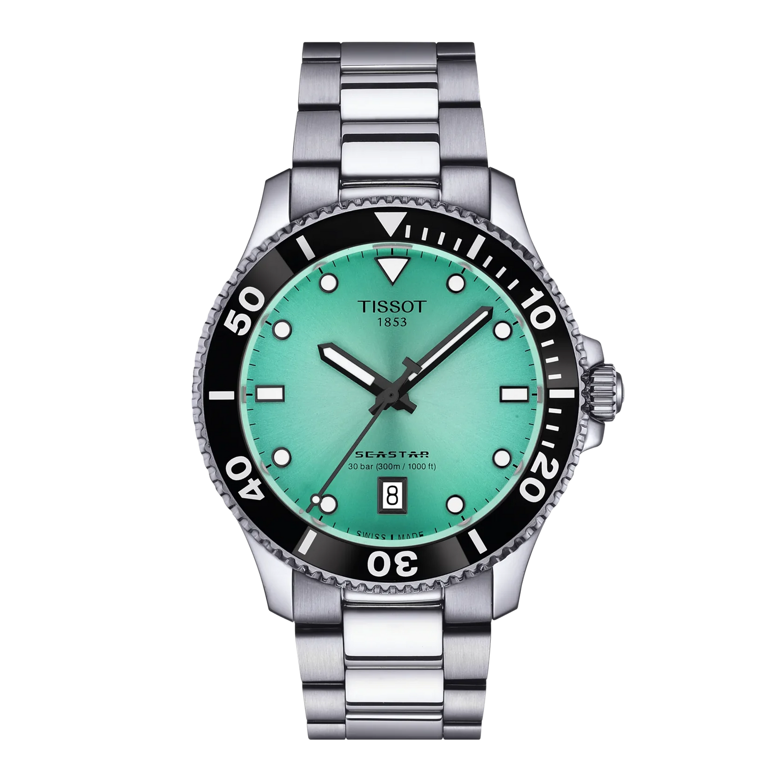 SeaStar 1000 | 40mm, Stainless Steel, Turquoise Dial