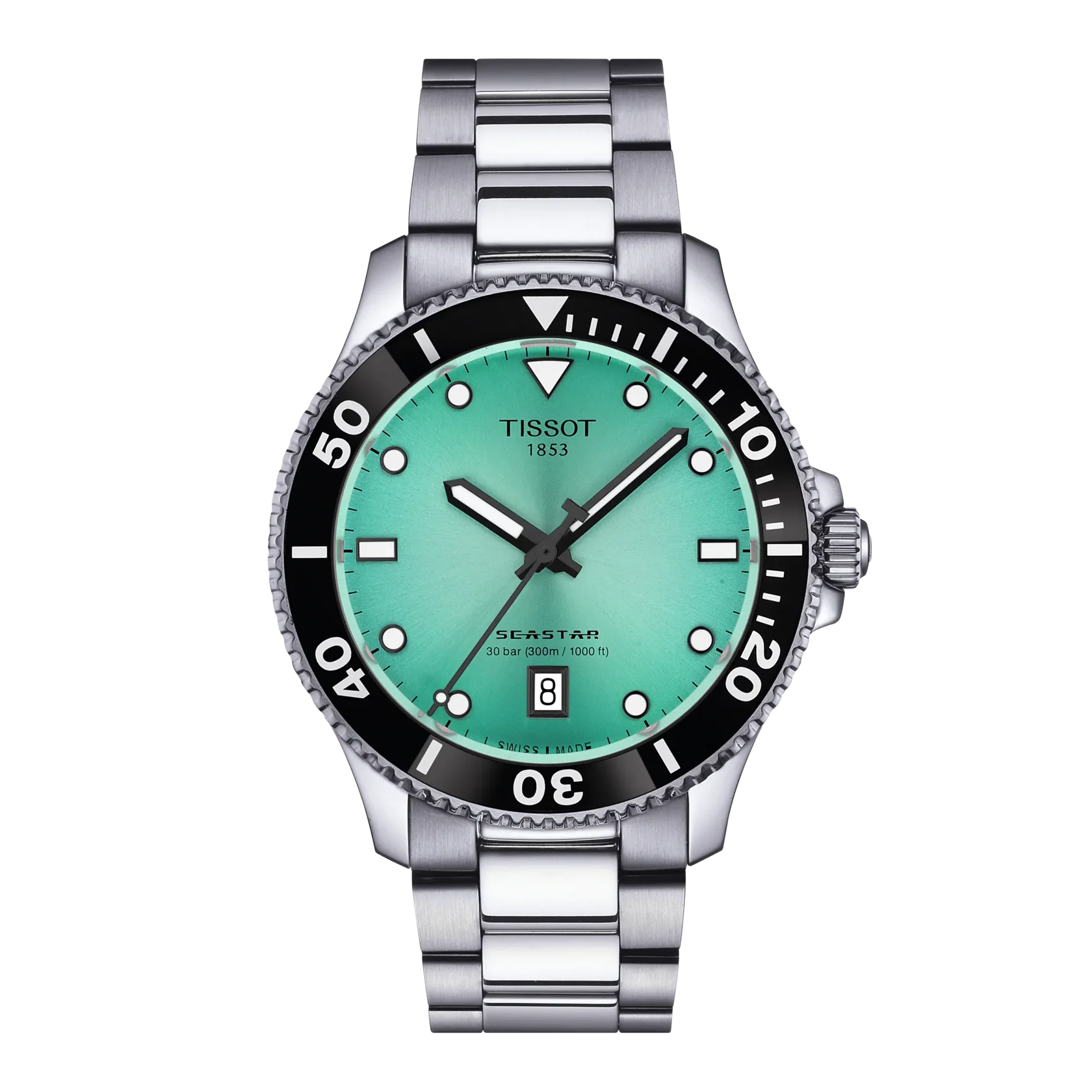 SeaStar 1000 | 40mm, Stainless Steel, Turquoise Dial