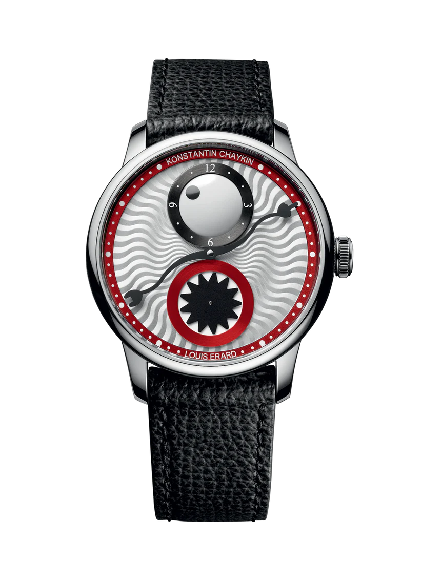 Le Régulateur Louis Erard x Konstantin Chaykin Time Eater III - Red | 39mm, Stainless Steel, Men's Watch