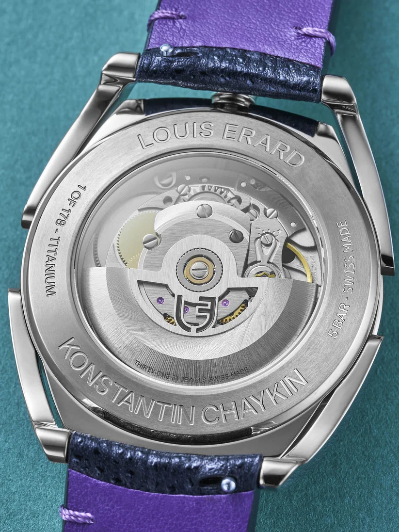 Louis Erard X Konstantin Chaykin Unfrogettable Turquoise Limited Edition | 40mm, Titanium