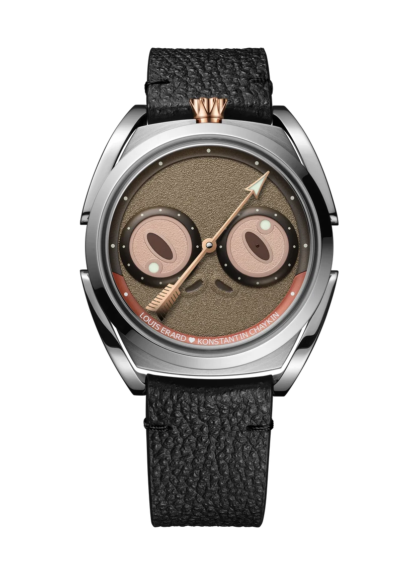 Louis Erard X Konstantin Chaykin Unfrogettable Brown Limited Edition | 40mm, Titanium