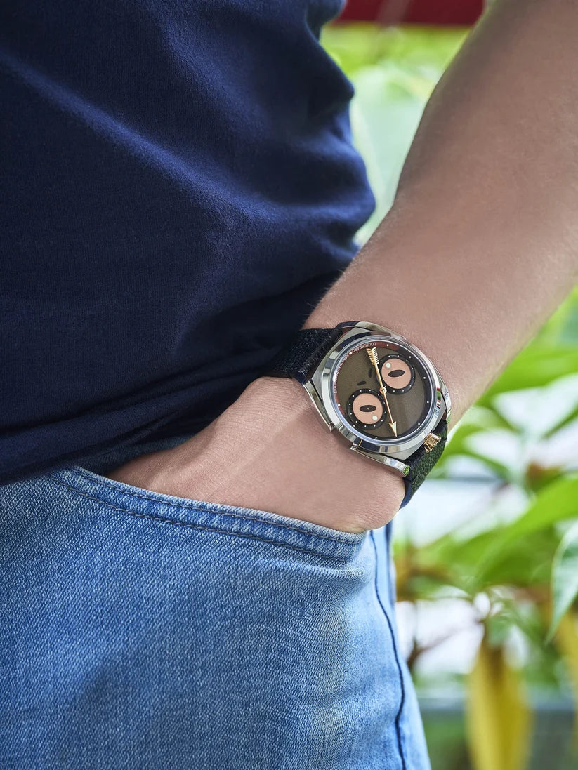 Louis Erard X Konstantin Chaykin Unfrogettable Brown Limited Edition | 40mm, Titanium