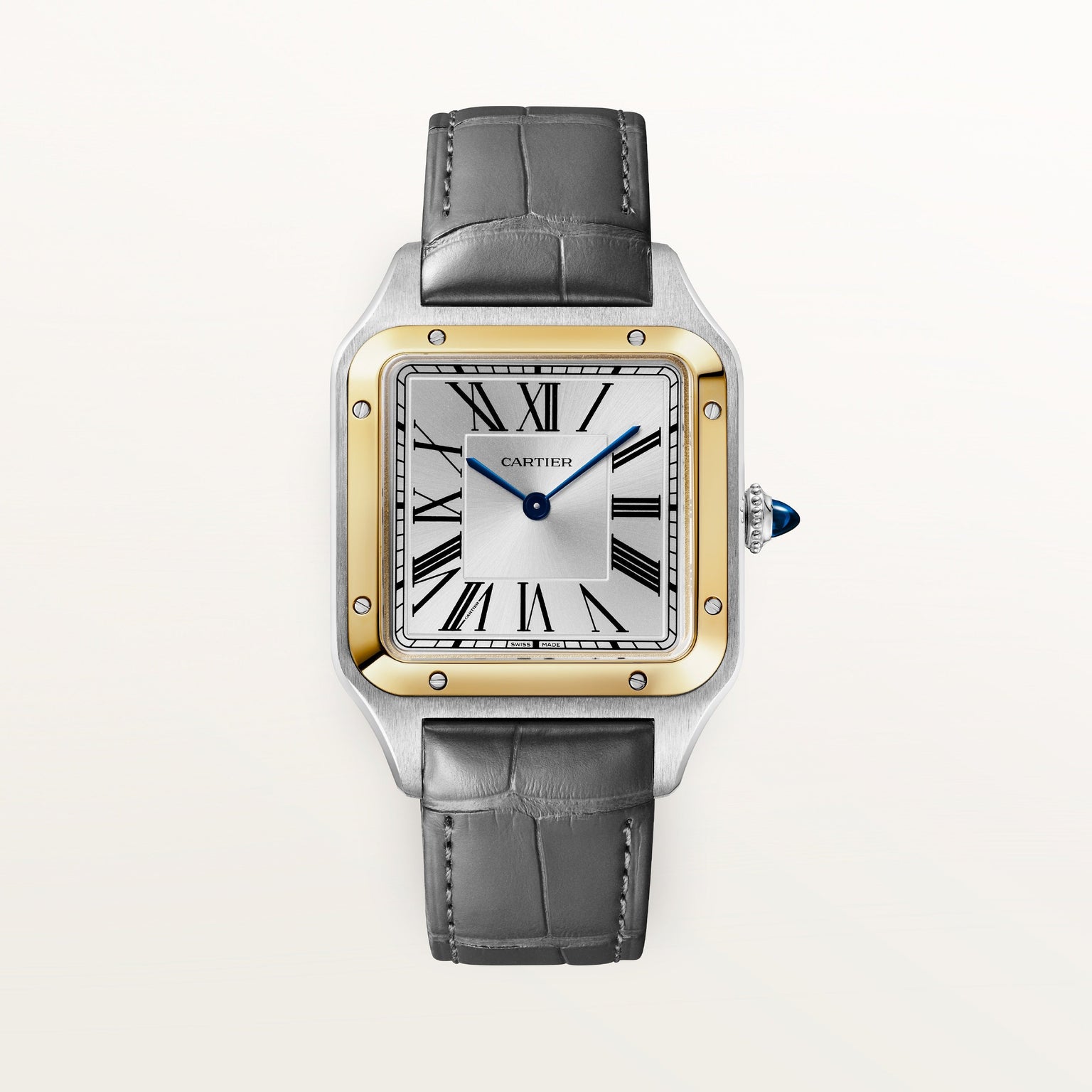 Cartier Santos-dumont Large Model W2SA0046 front on white background