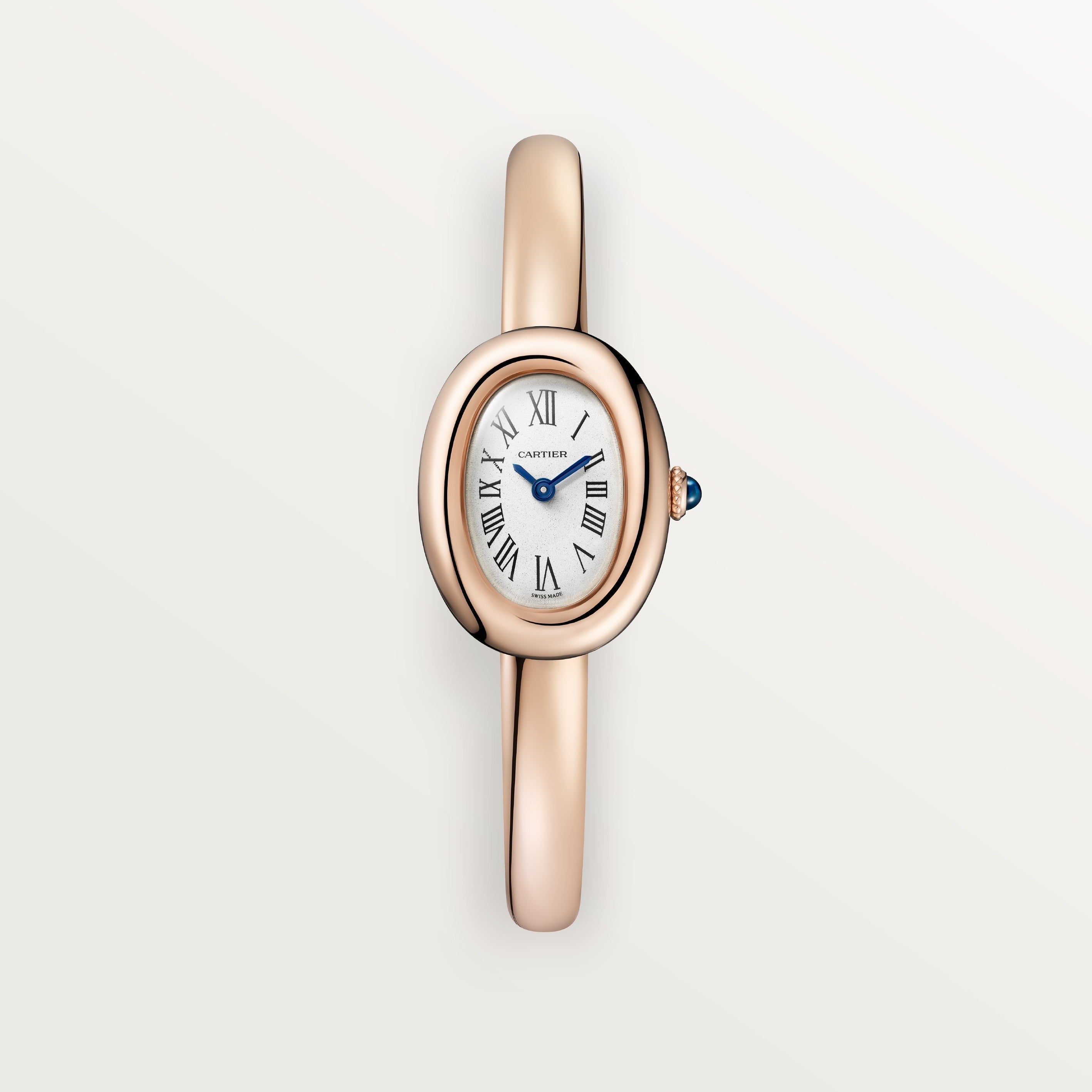 Cartier Baignoire Mini Model WGBA0081 front on white background