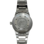 Back view of the IWC Schaffhausen Aquatimer GST 2000, featuring a stainless steel case with engravings and a brushed metal bracelet.