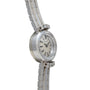 The Longines Diamond Cocktail Watch features a silver tone, round face, rectangular links, and diamond-accented bezel.