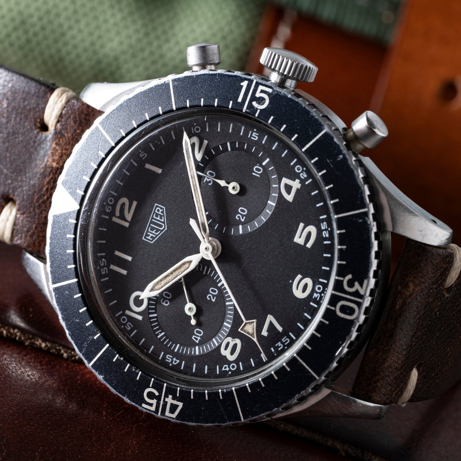 Heuer Bundeswehr Flyback Chronograph - Image 7