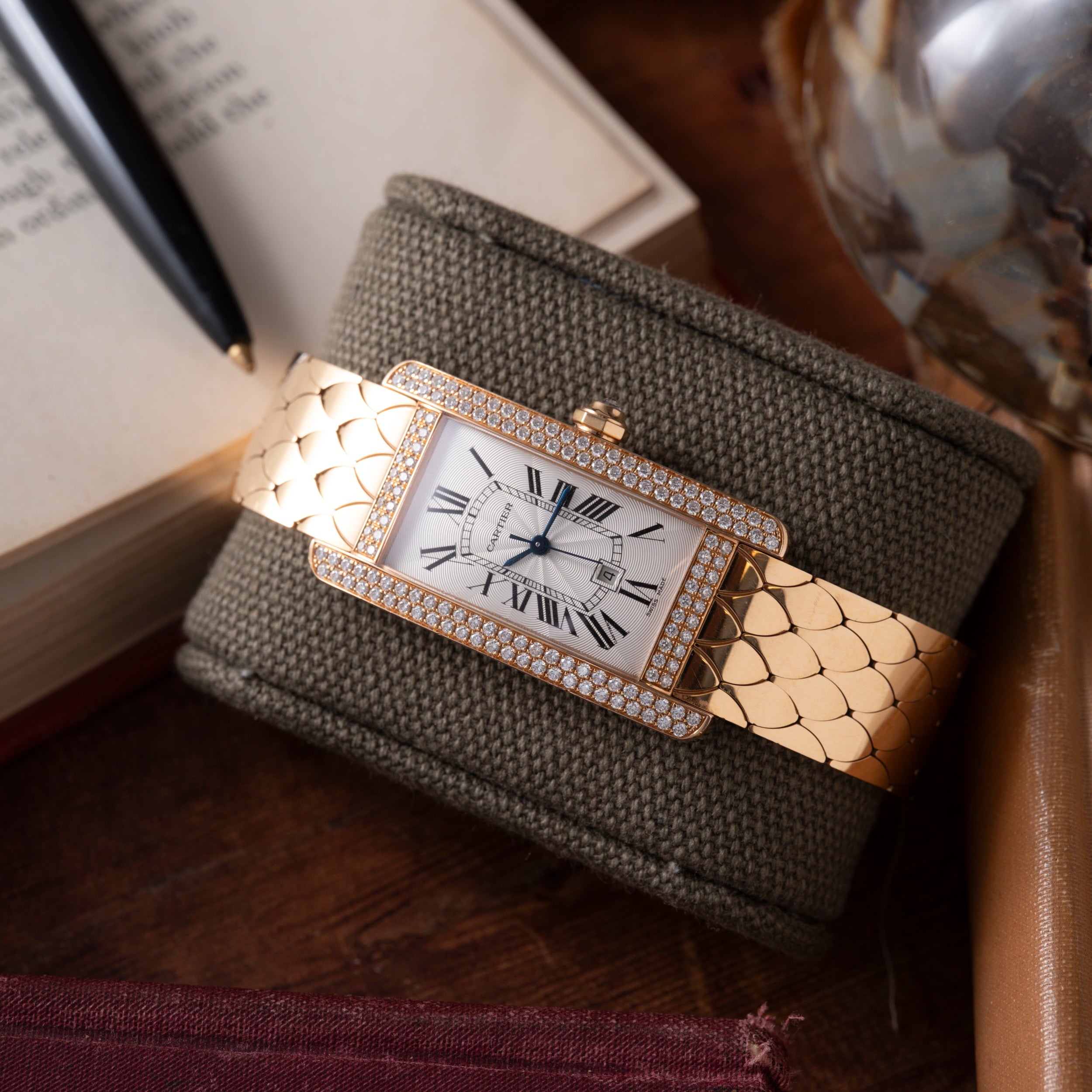 Cartier Tank Americaine Automatic Diamonds