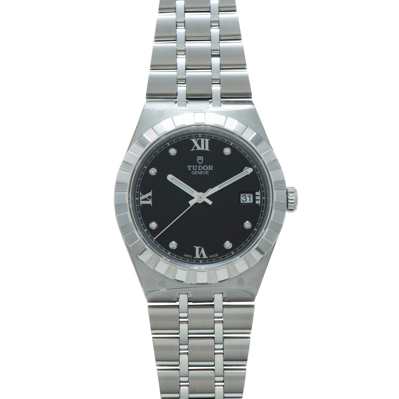 Royal | 38mm, Steel, Black Dial