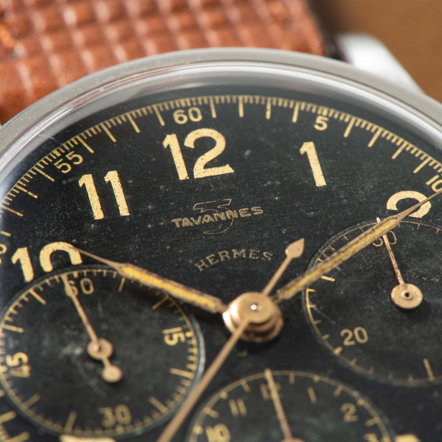 Tavannes Hermès Triple Register Chronograph