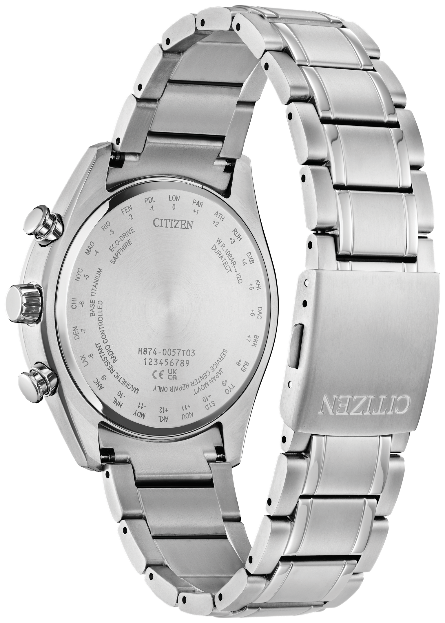 Citizen Tsuki-yomi A-T Steel 43 mm Eco Drive