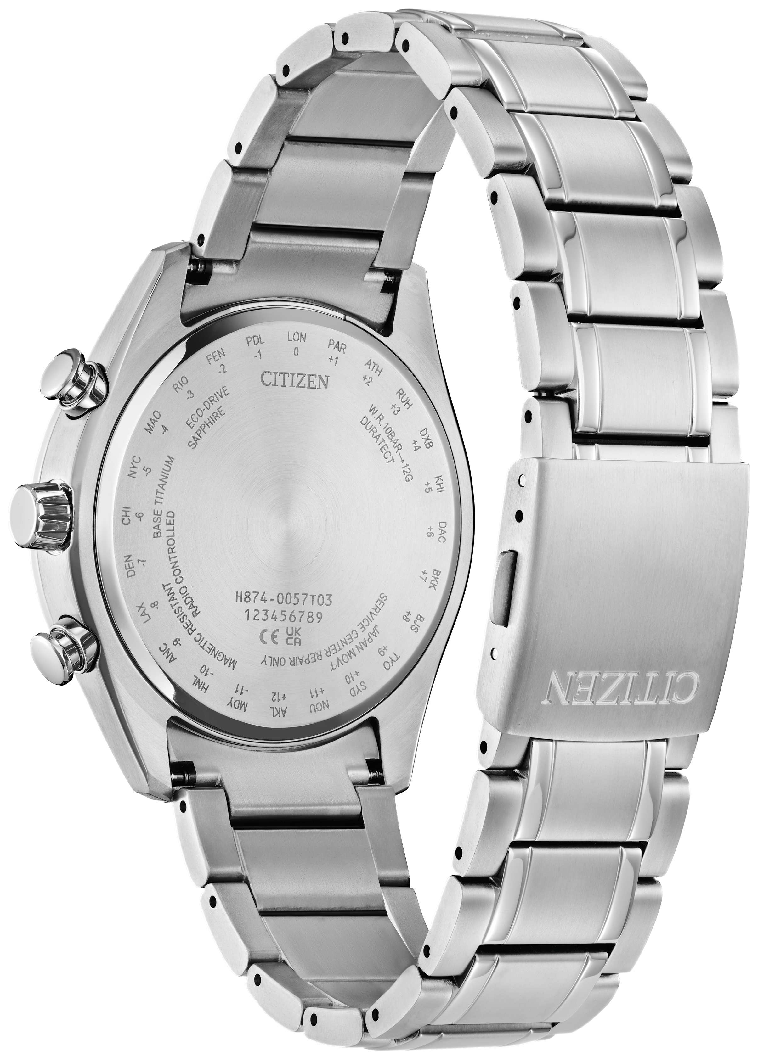 Citizen Tsuki-yomi A-T Steel 43 mm Eco Drive