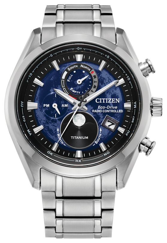 Citizen Tsuki-yomi A-T Steel 43 mm Eco Drive