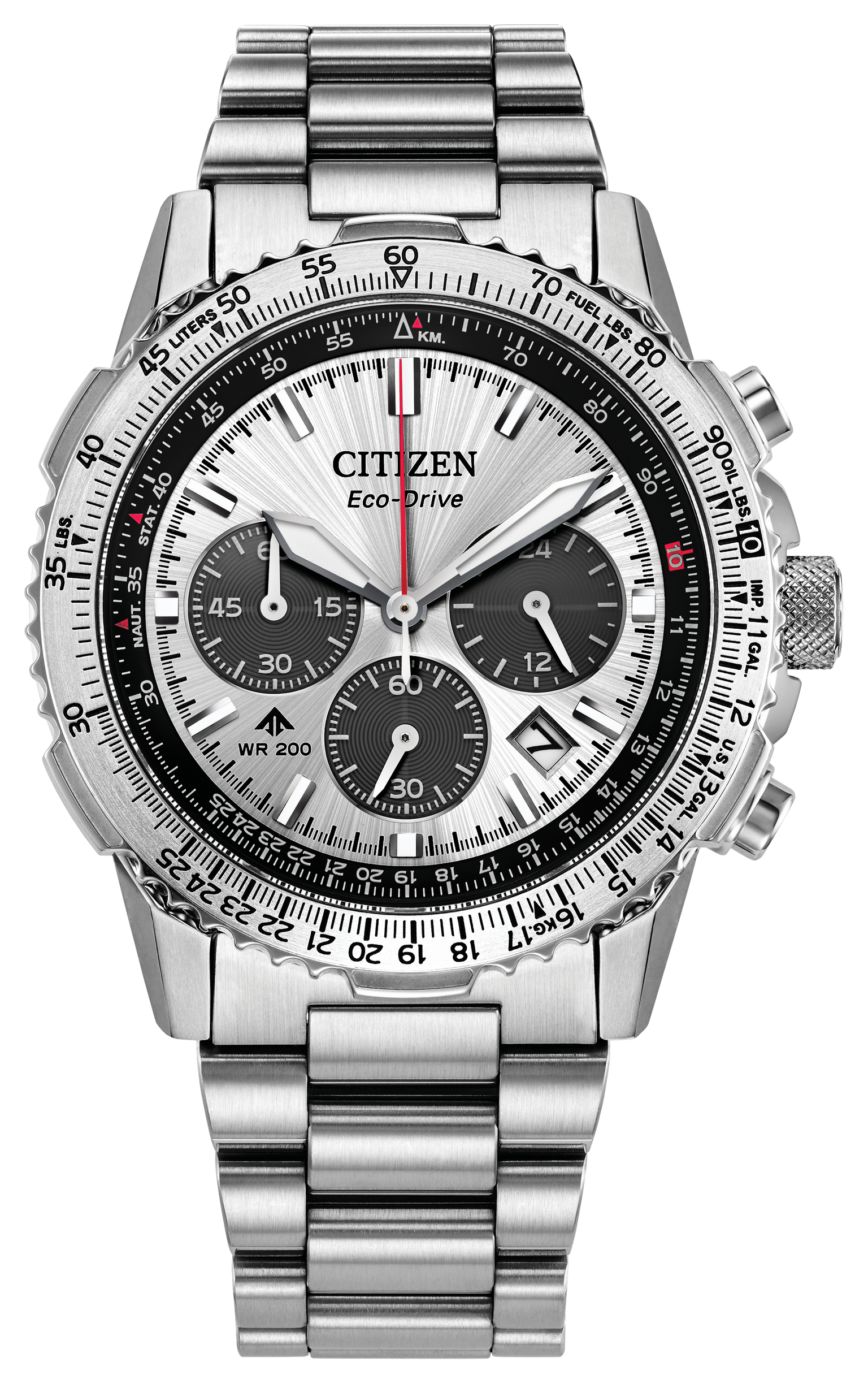 Citizen Navihawk Steel 40 mm Eco Drive