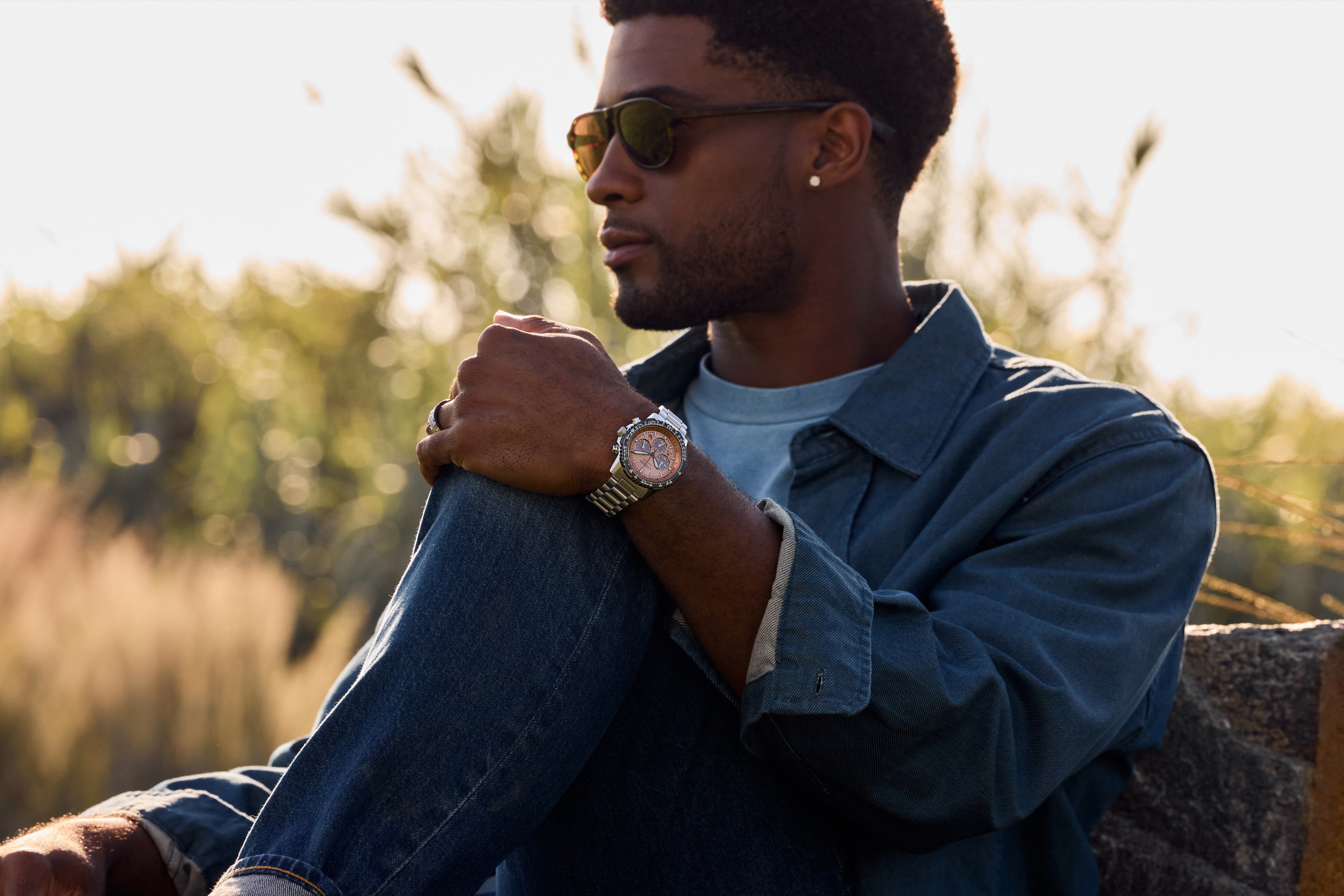 Citizen Navihawk Steel 40 mm Eco Drive