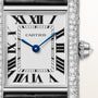 Tank Louis Small Model | 22mm, 18K White Gold, Alligator Leather Strap