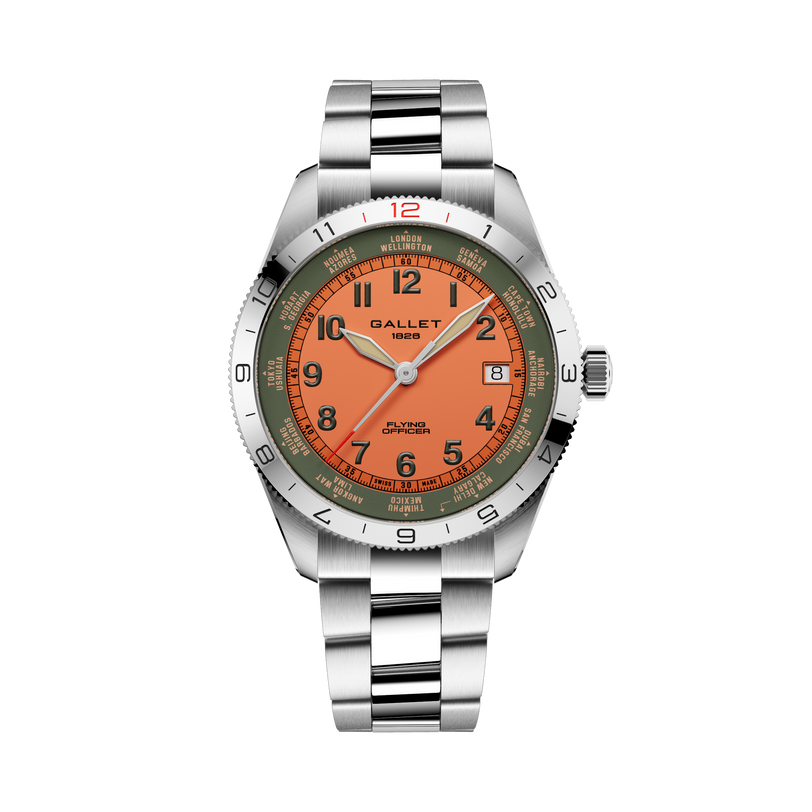 Flying Officer | 40mm, Steel Case, Steel Strap