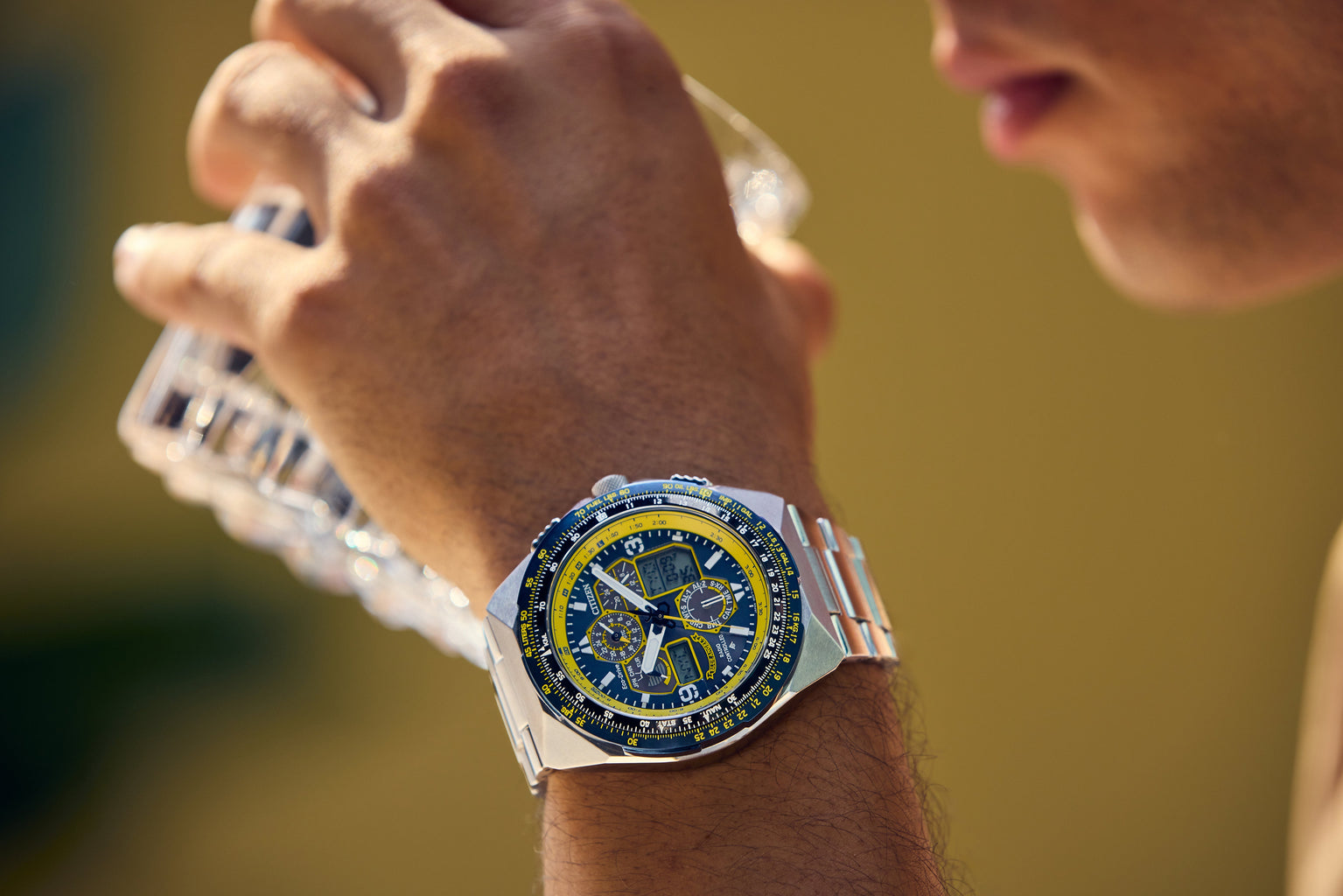 Citizen Skyhawk Steel 46 mm Eco Drive