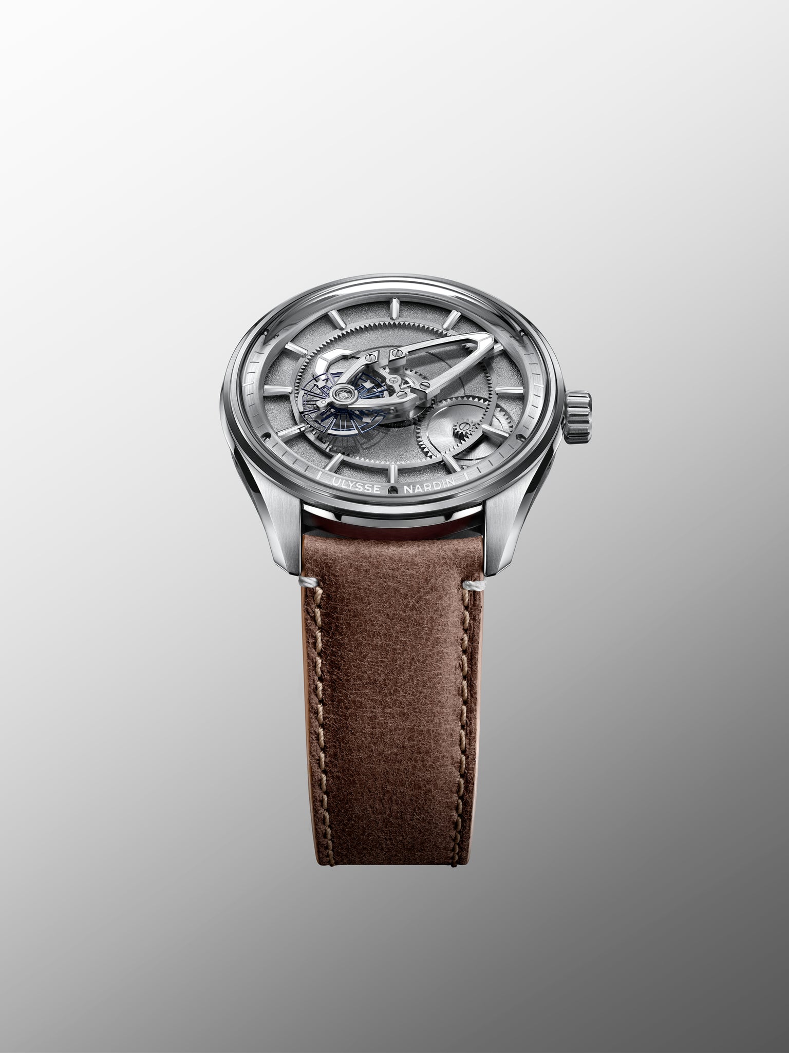 Freak X Grey | 41mm, Stainless Steel, Brown Calf Leather, Mens Watch