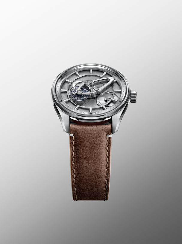 Freak X Grey | 41mm, Stainless Steel, Brown Calf Leather, Mens Watch