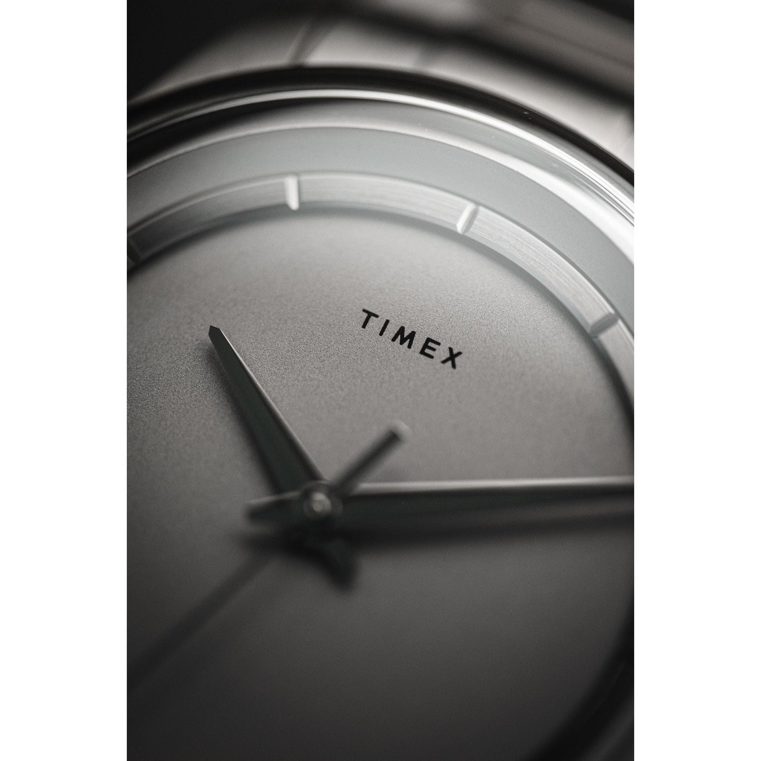 Close-up of a 38mm Timex Giorgio Galli S2Ti Automatic watch face, featuring the brand name and minimalist hour and minute hands with no numbers or extra markings visible.