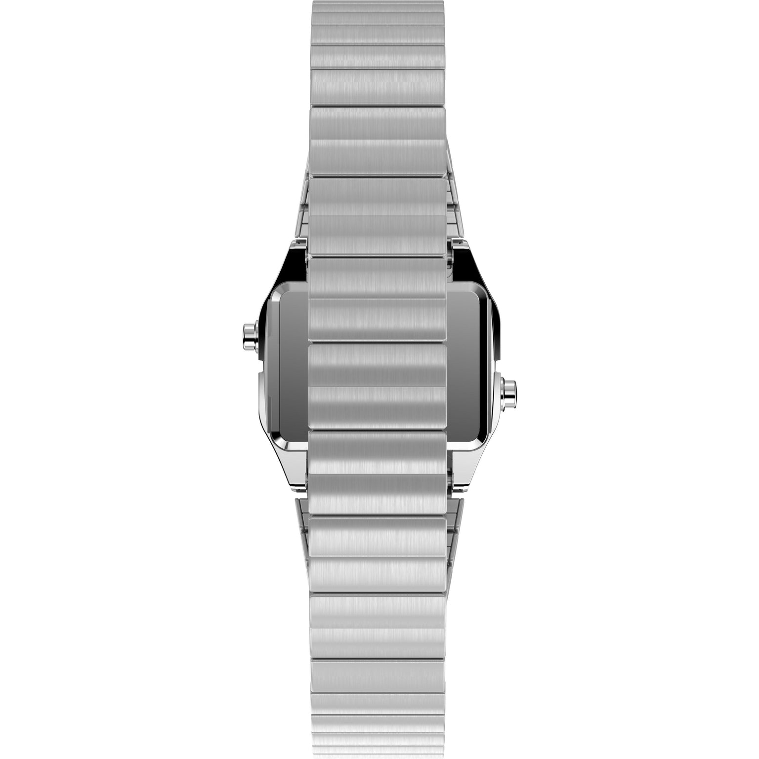 The Timex L SS QZ BW TEENY TINY 20 SLVR DL 25 features a sleek silver dial and a stainless-steel expansion band for effortless style in a compact design.