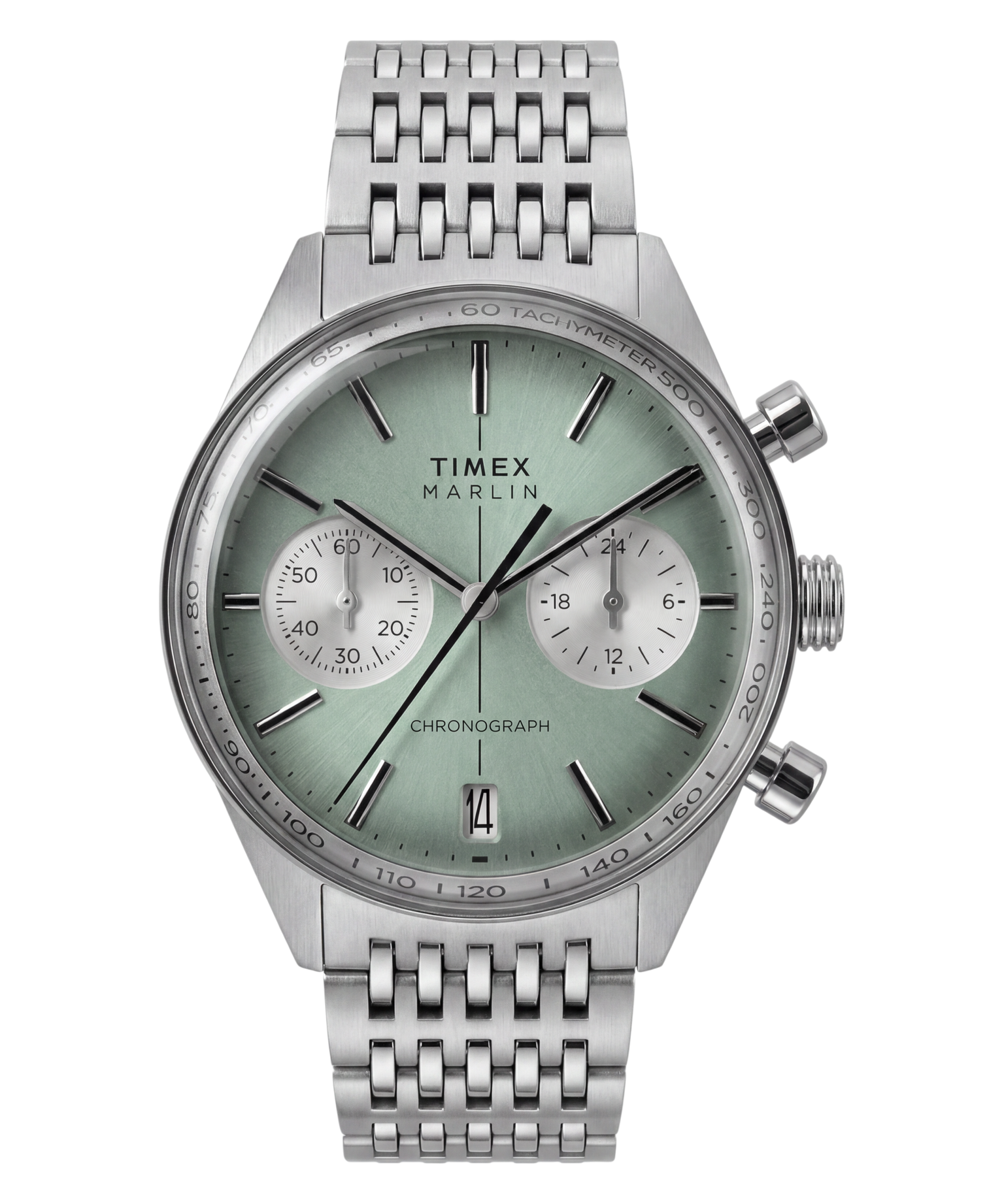 Marlin Jet Chronograph | 40mm, Steel, Green Dial