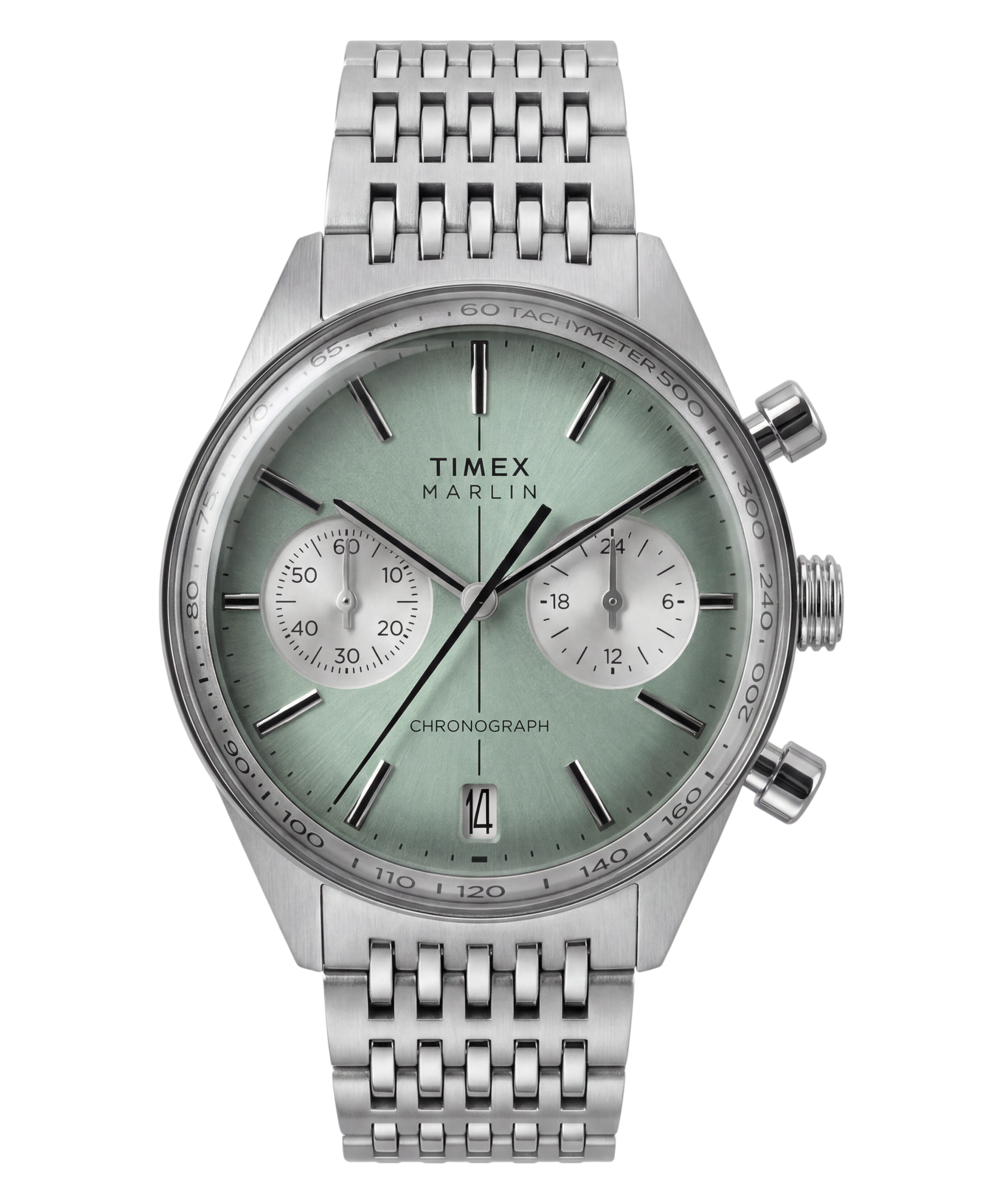 Marlin Jet Chronograph | 40mm, Steel, Green Dial