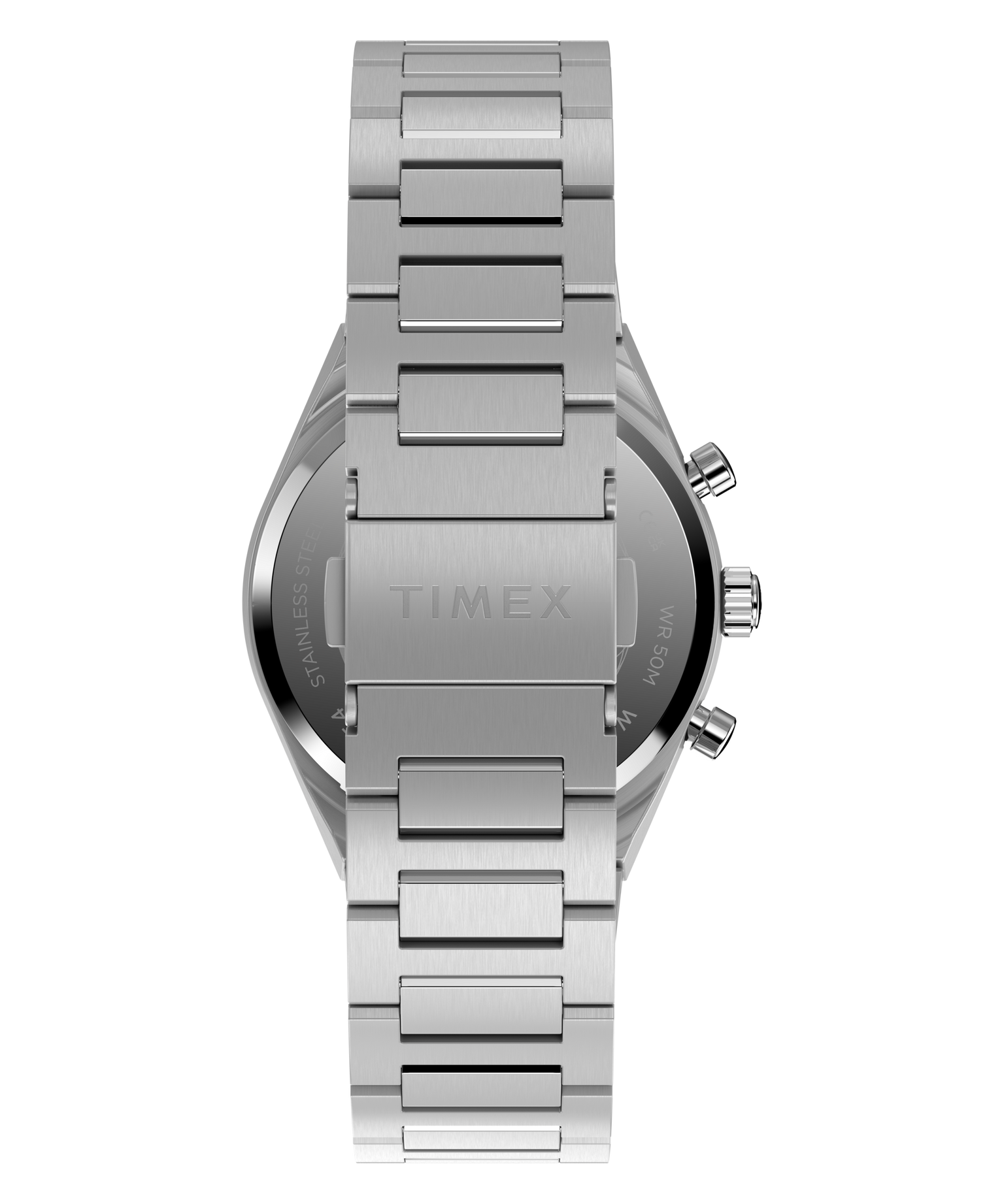 Q Timex Continental Chronograph | 36mm, Steel, Blue Dial