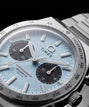 Q Timex Continental Chronograph | 36mm, Steel, Blue Dial