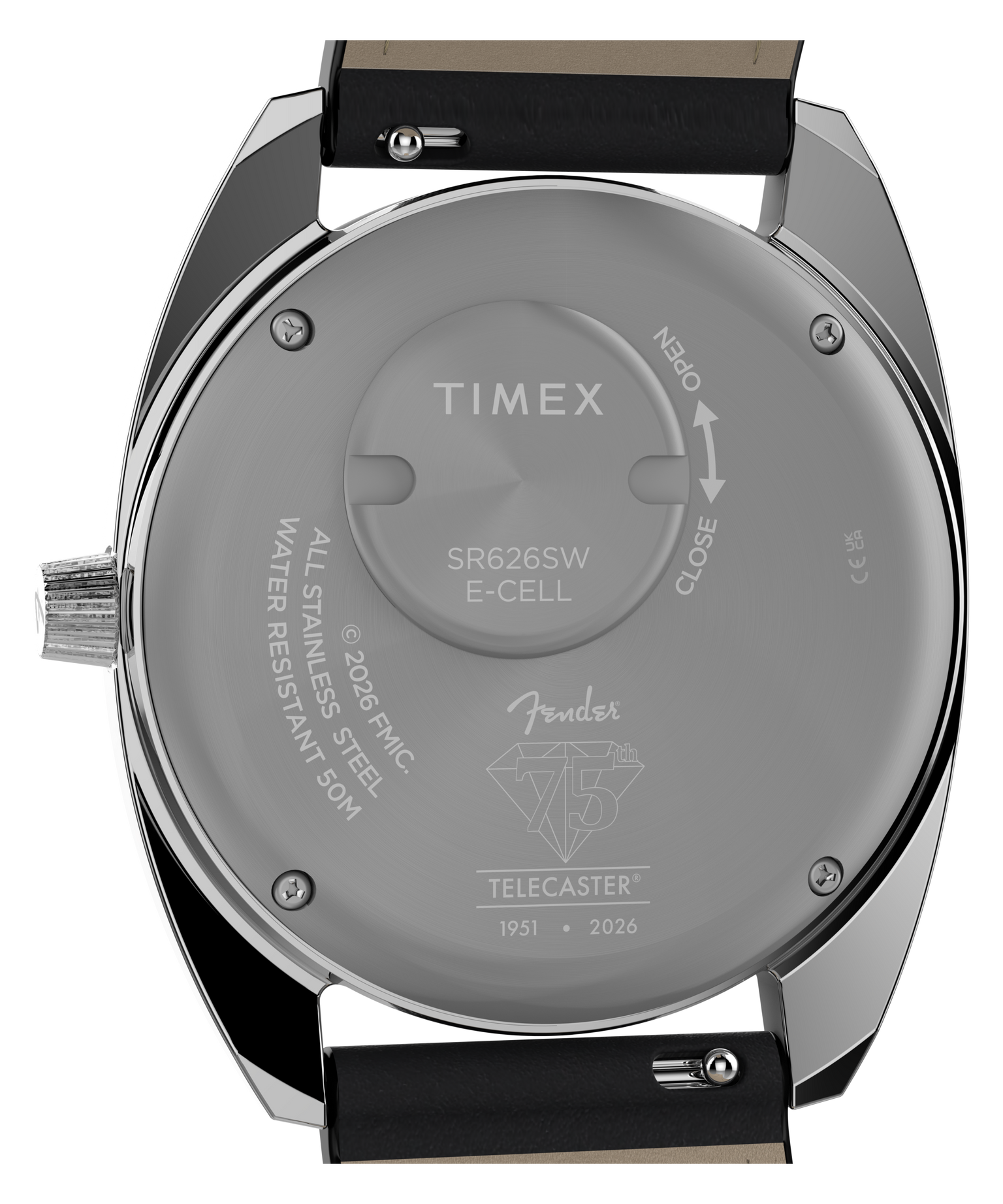 Fender x Timex Giftset | 37mm, Steel, Leather, Blue Dial