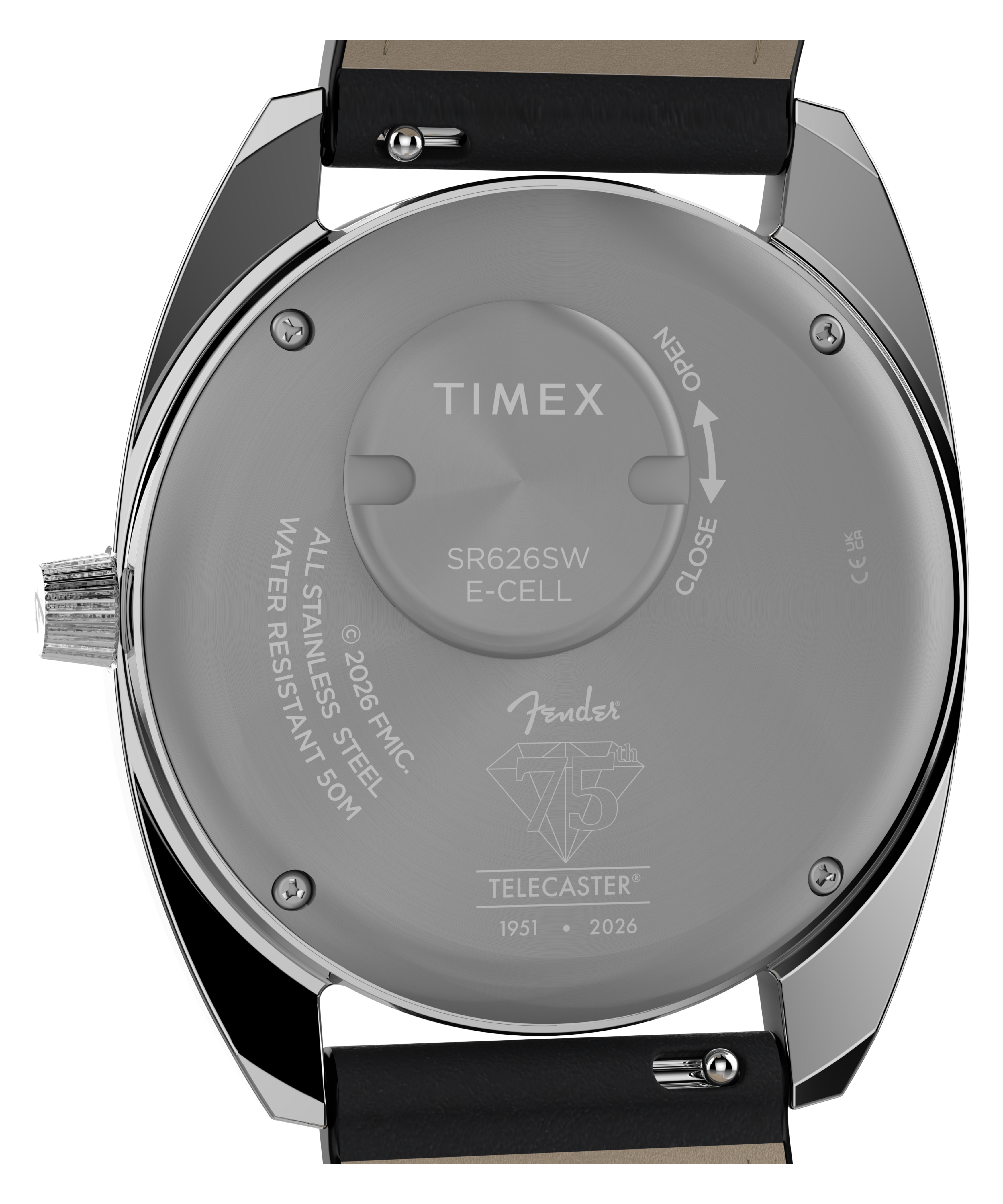 Fender x Timex Giftset | 37mm, Steel, Leather, Blue Dial