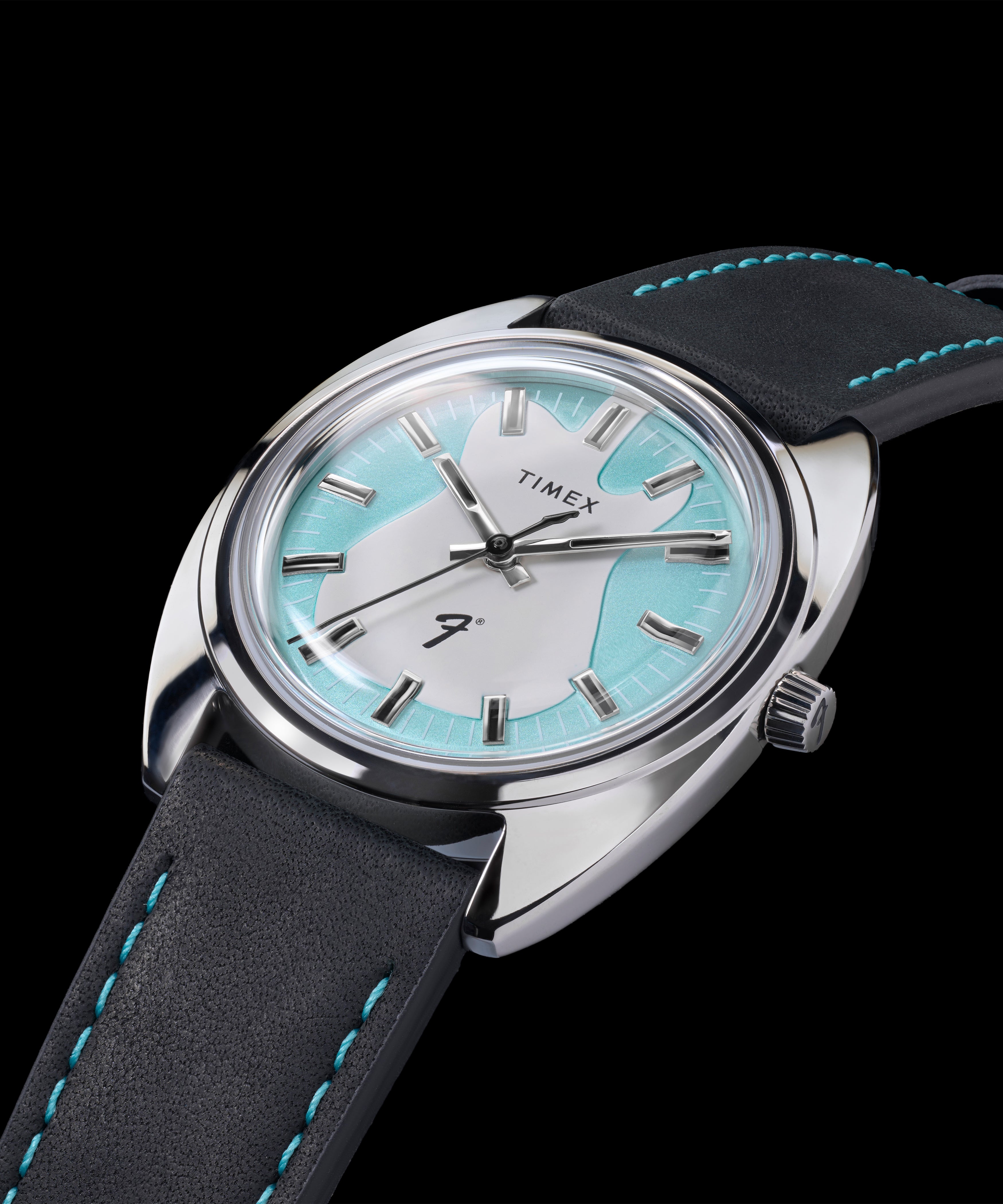 Fender x Timex Giftset | 37mm, Steel, Leather, Blue Dial