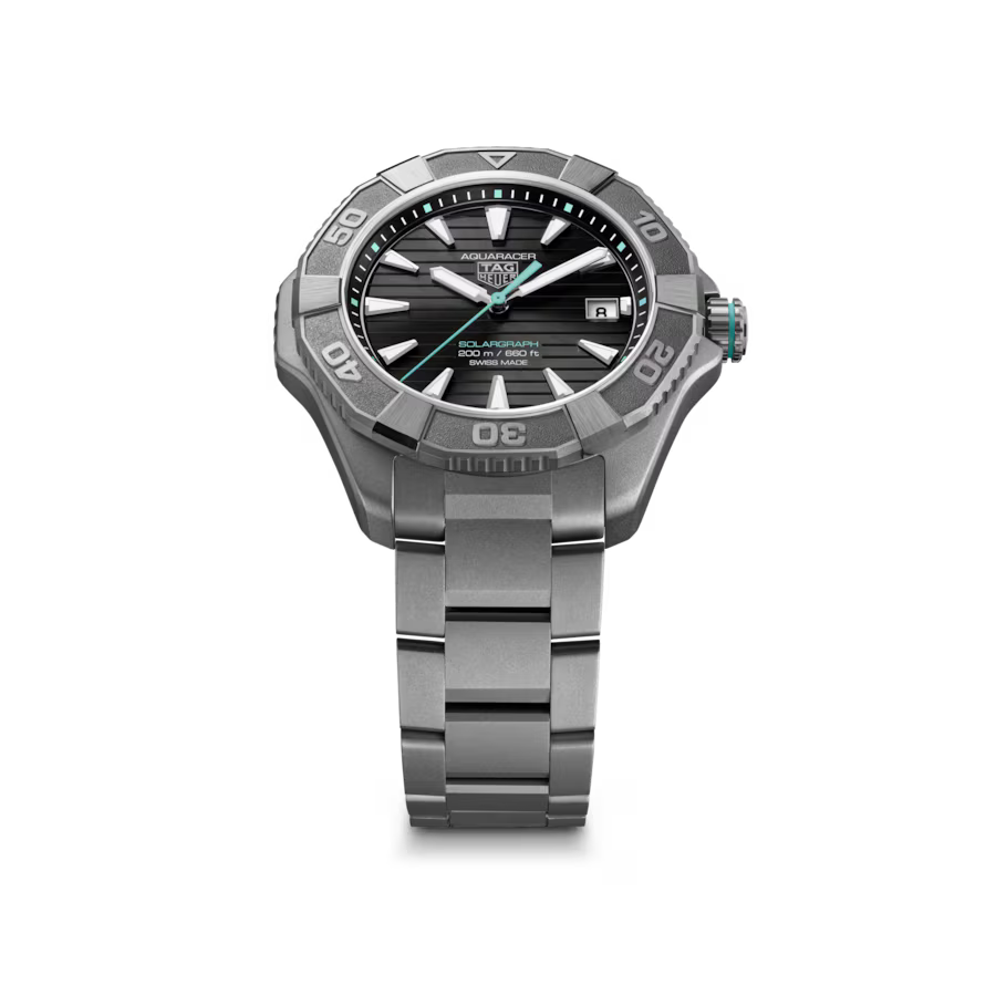 Aquaracer Professional 200 Solargraph | 40mm, Titanium, Black Dial, Men's Watch